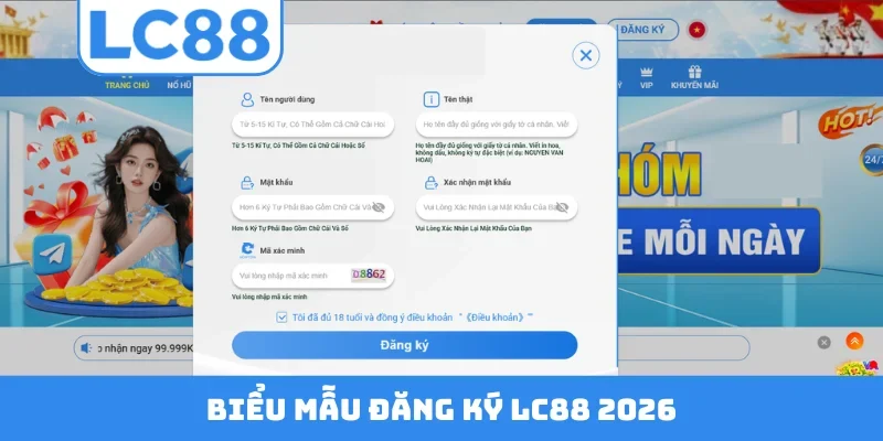 Biểu mẫu đăng ký LC88 2026