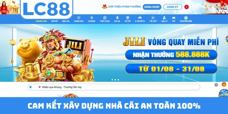 Cam kết xây dựng nhà cái an toàn 100%