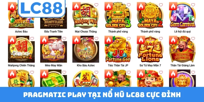 Pragmatic Play tại nổ hũ LC88 cực đỉnh